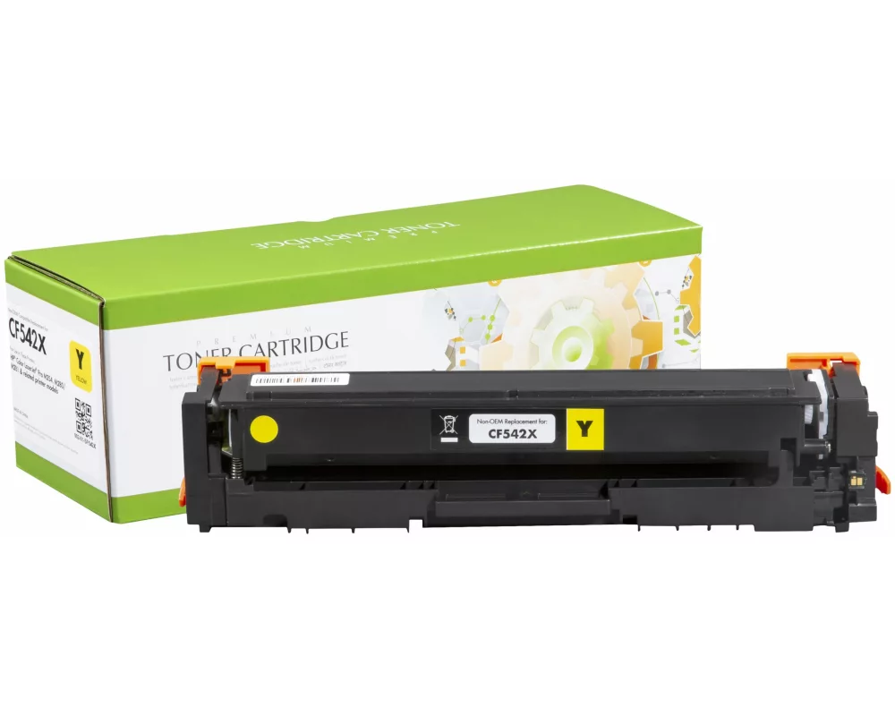 STATIC Toner cartridge compatible with HP CF542X yellow High Capacity compatible 2.500 pages