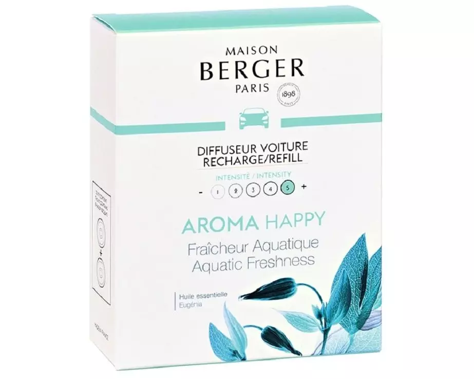 Maison Berger Autodiffusor Refill Happy Aquatische Frische 2 Stück