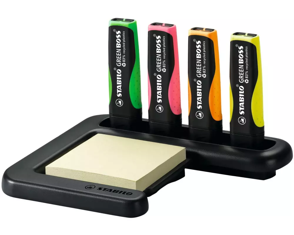 STABILO Textmarker Dispenser 5-teilig, Mehrfarbig