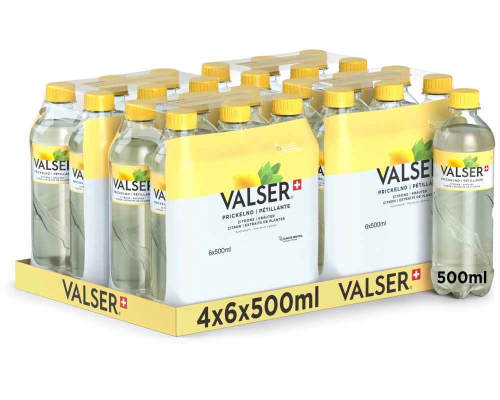 VALSER Viva Zitrone & Kräuter 682891 50 cl, 24 Stk.