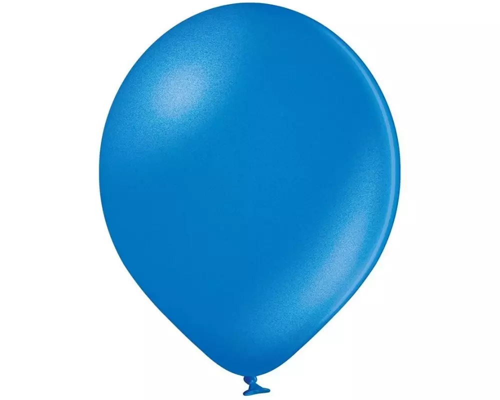 Belbal Luftballon Metallic Blau, Ø 30 cm, 50 Stück