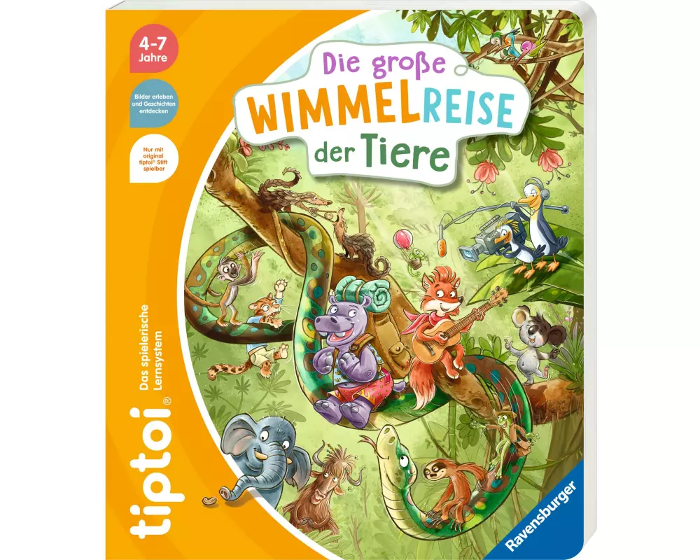 tiptoi Lernbuch Die grosse Wimmelreise der Tiere 4-7 Jahre