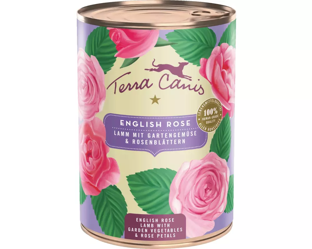 Terra Canis Nassfutter Flower Menu Englische Rose, 400 g