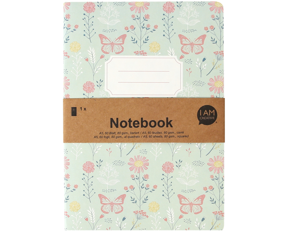 I AM CREATIVE Notizbuch A5 MAA4005.18 grün 60 Seiten