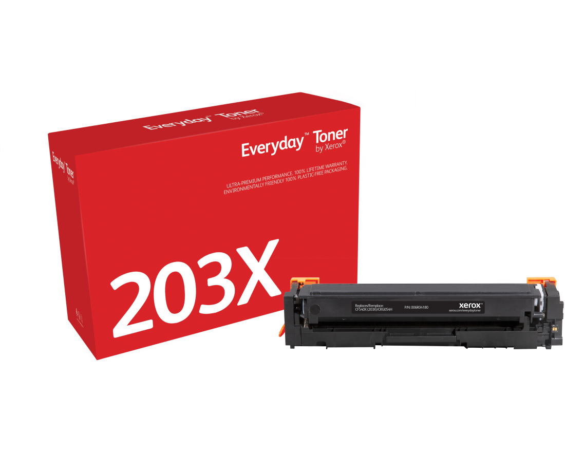 Everyday™ Schwarz Tonermodul von Xerox kompatibel mit HP 203X (CF540X), Hohe Kapazität