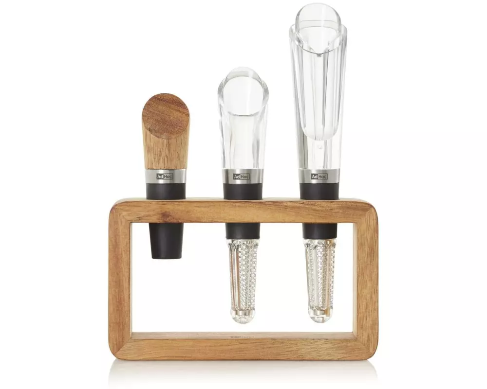 AdHoc Weinausgiesser Vine 3-teilig, Braun