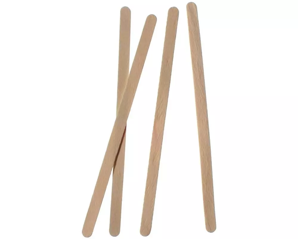 Papstar Einweg-Rührstäbchen Pure Holz 14 cm,1000 Stück