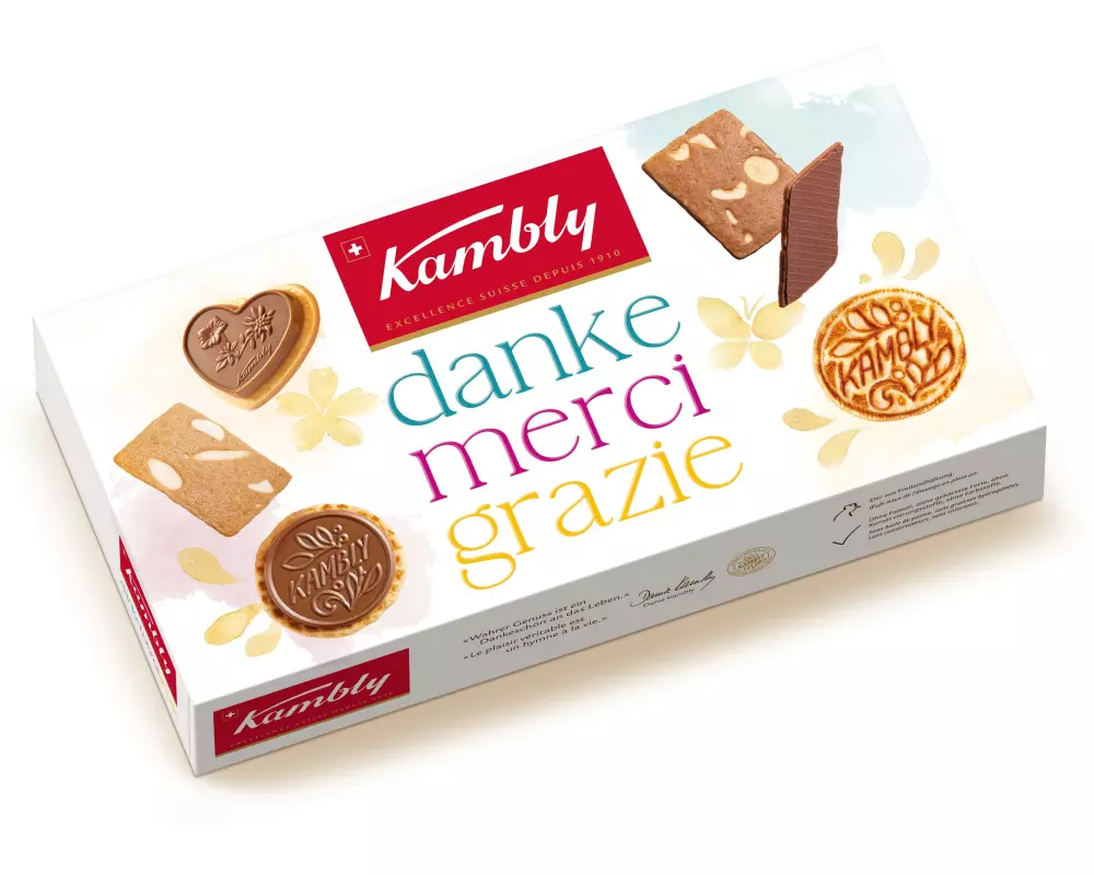 Kambly Guetzli Danke Merci Grazie 155 g