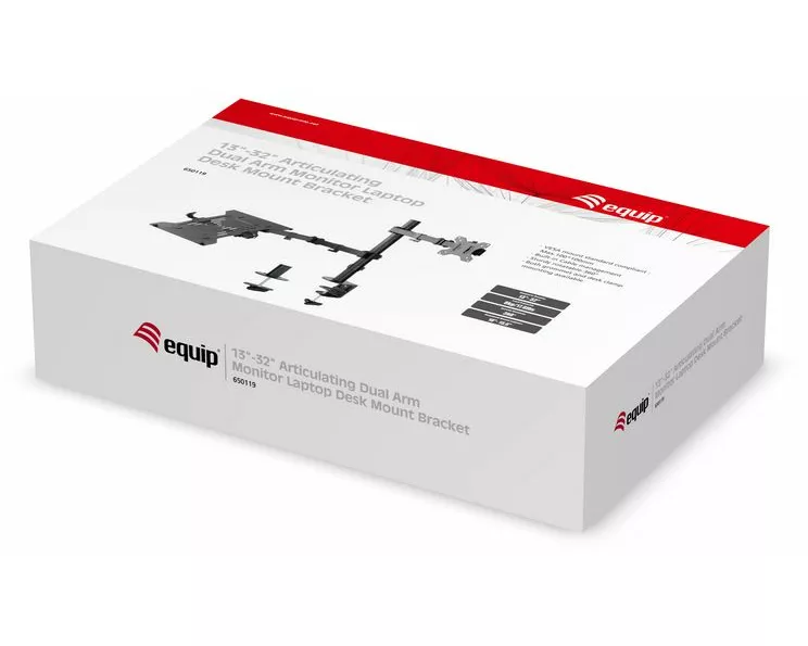 "13""-32"" Double Joint Steel Monitor Arm"