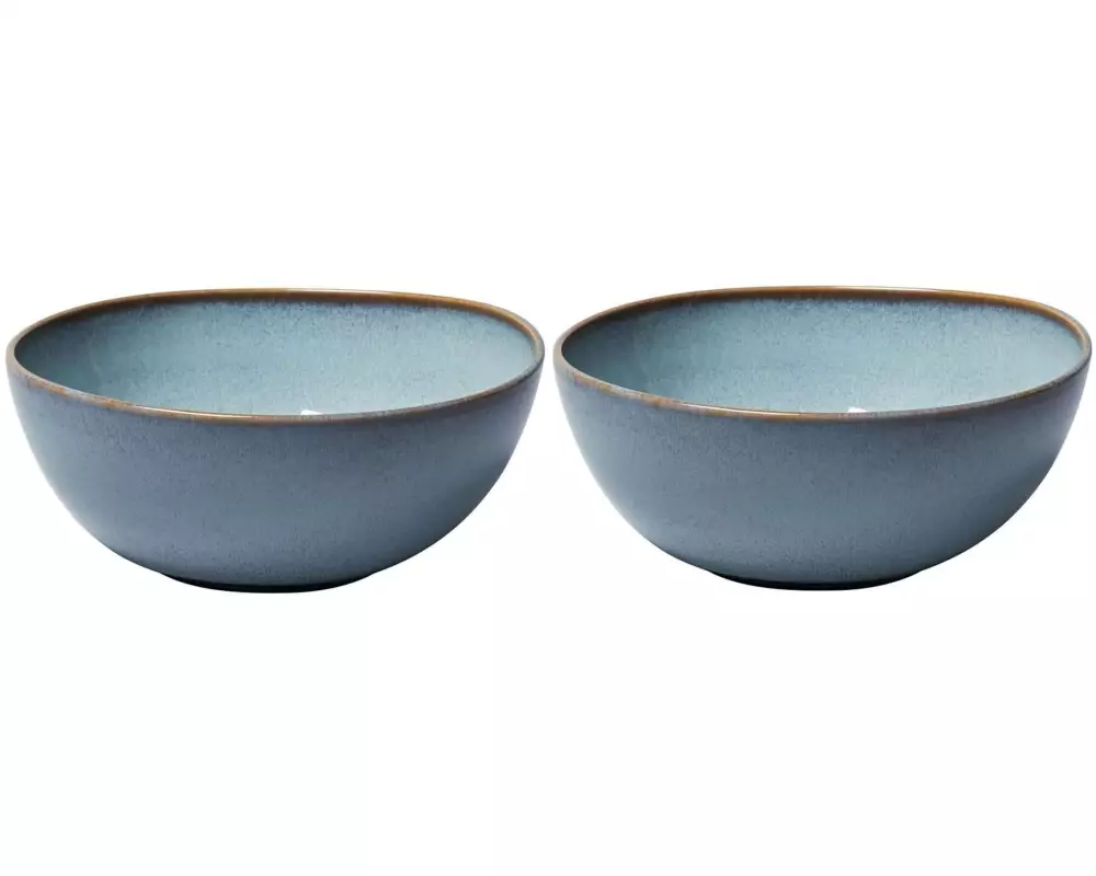 Villeroy & Boch Schüssel Lave 25.5 cm, 2 Stück, Hellblau/Türkis
