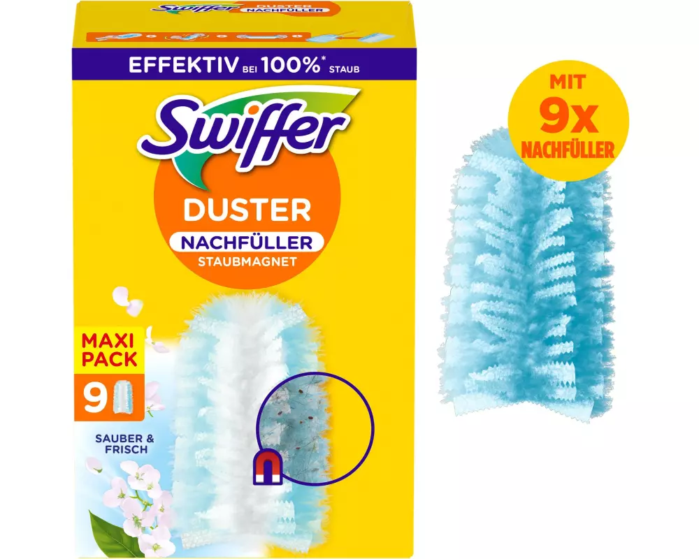 Swiffer Staubmagnet mit Duft 9 Stück, Blau