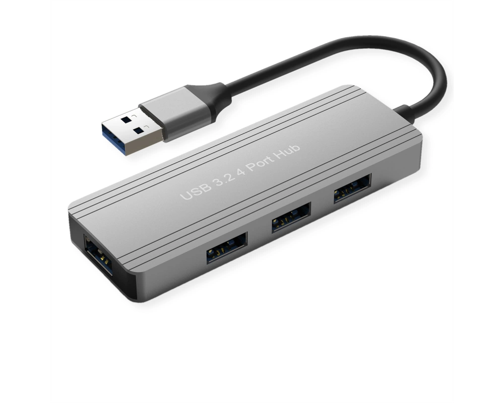 VALUE USB 3.2 Gen 1 Hub, 4fach, USB-A Anschlusskabel
