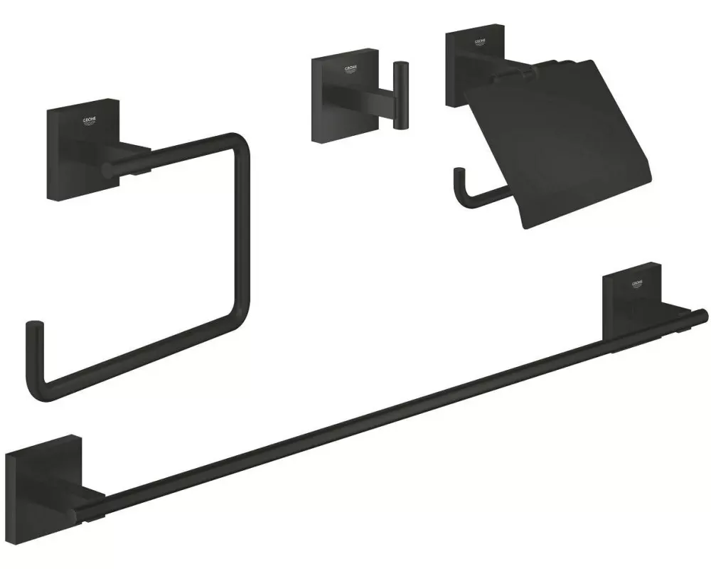 GROHE Start Cube Metall 4-teilig Mattschwarz