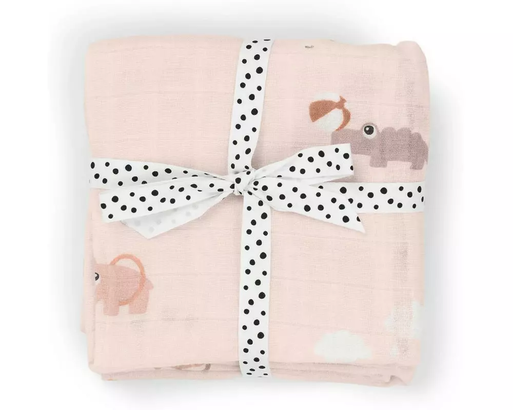 done by deer Mulltuch 2er Set Playground Rosa 65 cm x 65 cm