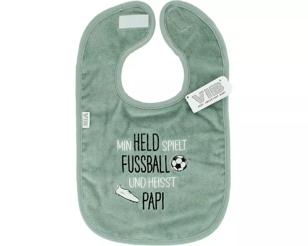 Very Important Baby Lätzchen Min Held spielt Fussball und heisst Papi 38 x 22 cm