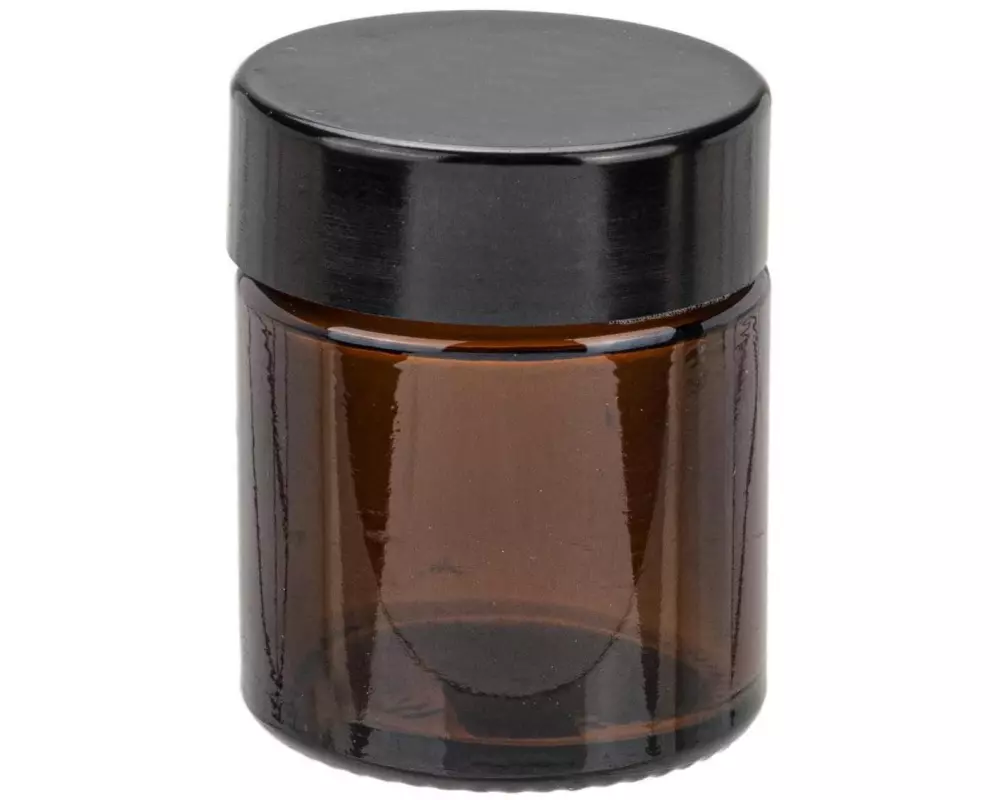 Glorex Dose und Verpackung Glastiegel 30 ml, Braun