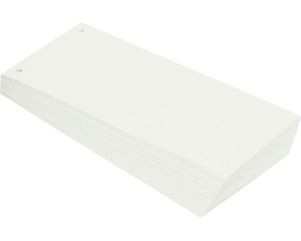 BÜROLINE Trennstreifen 10,5x24cm 660577 weiss 100 Stück