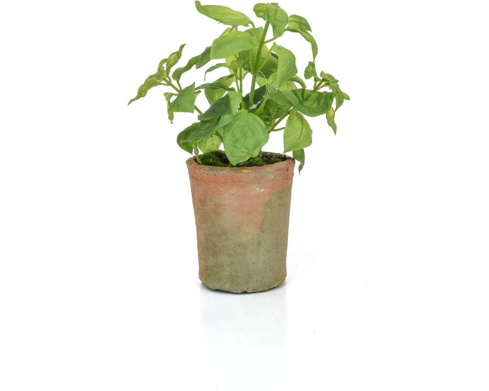 Botanic-Haus Kunstpflanze Basilikum im Topf 28 cm