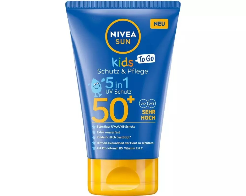 NIVEA SUN Sonnencreme Kids To Go Schutz und Pflege LSF 50 50 ml