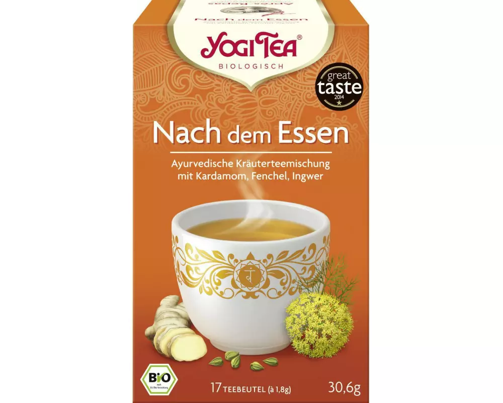 Yogi Tea Teebeutel Bio Kräutertee Nach dem Essen 17 x 1.8 g