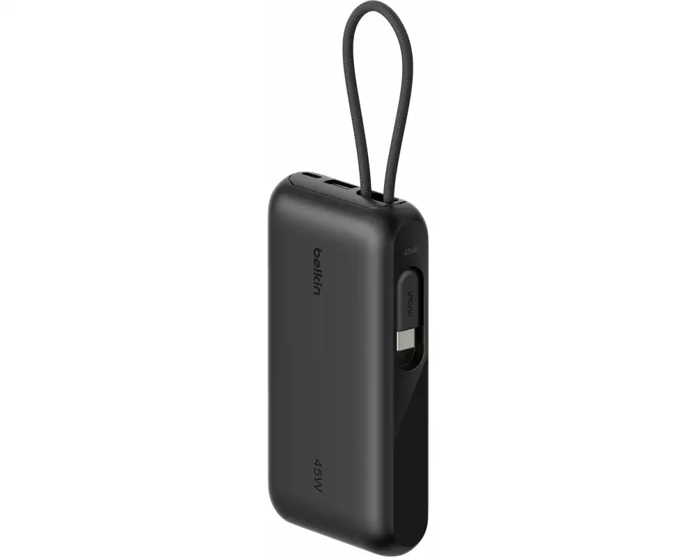 Belkin BOOSTCHARGE 10000 mAh, 45W PD, mit Display, Schwarz