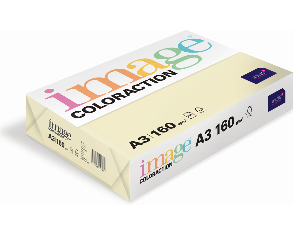 IMAGE COLORACTION Kopierpapier Atoll A3 294531 120g, elfenbein 250 Blatt