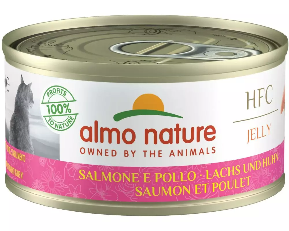 Almo Nature Nassfutter HFC Jelly Cat Lachs und Huhn 70 g