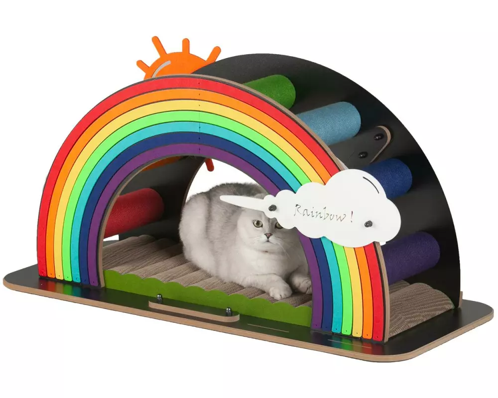 CanadianCat Katzenspielplatz Rainbow Mehrfarbig