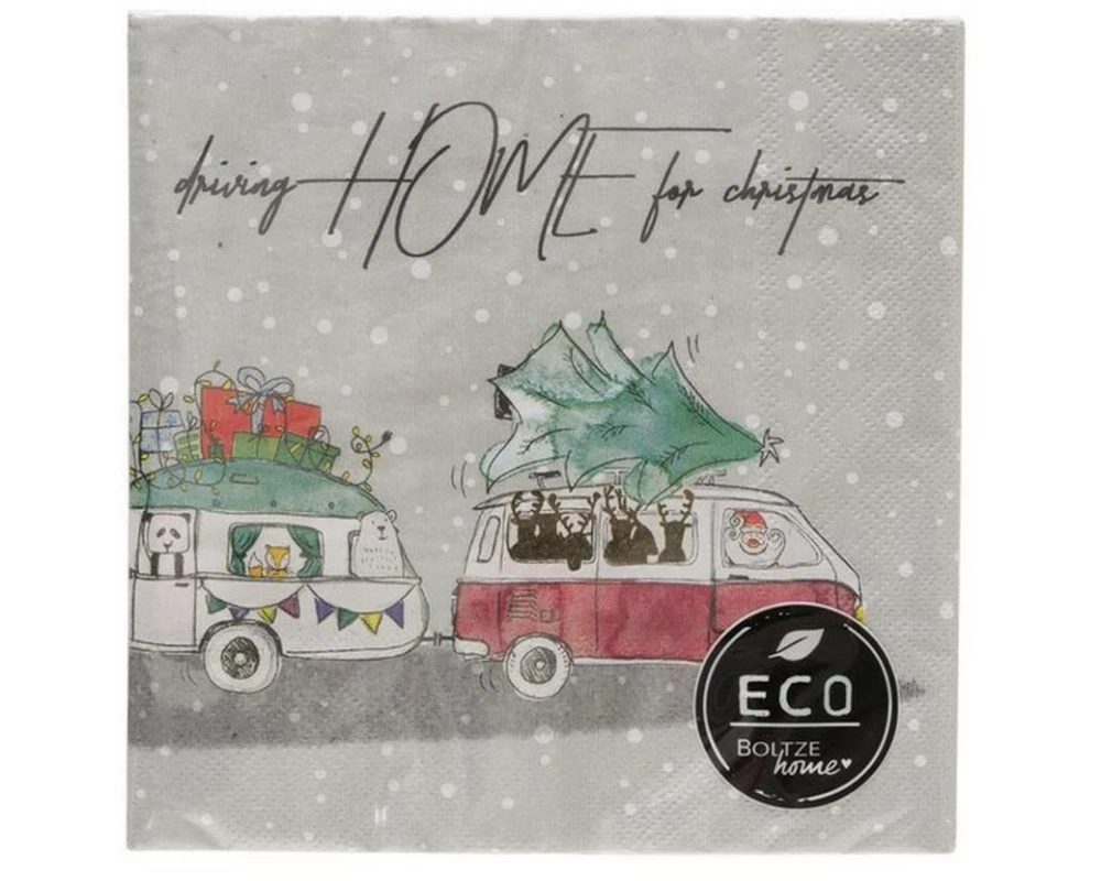 Boltze Weihnachtsservietten Camper 20 Stück