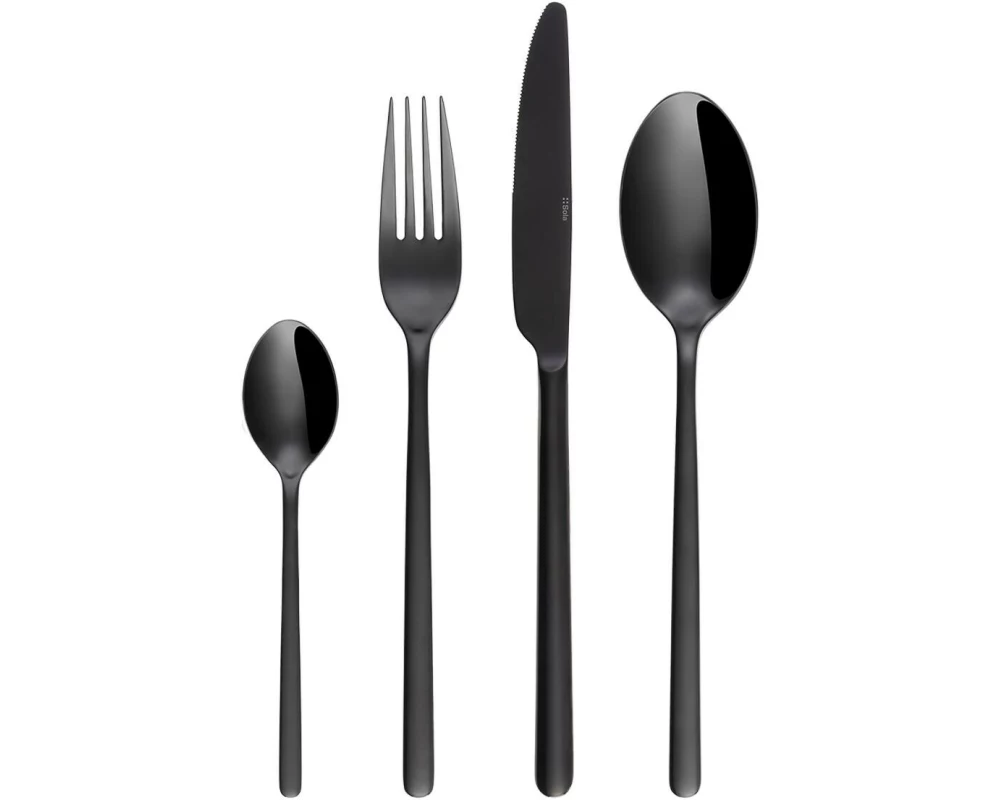 Sola Besteck-Set Samara PVD, Schwarz poliert, 16-tlg.