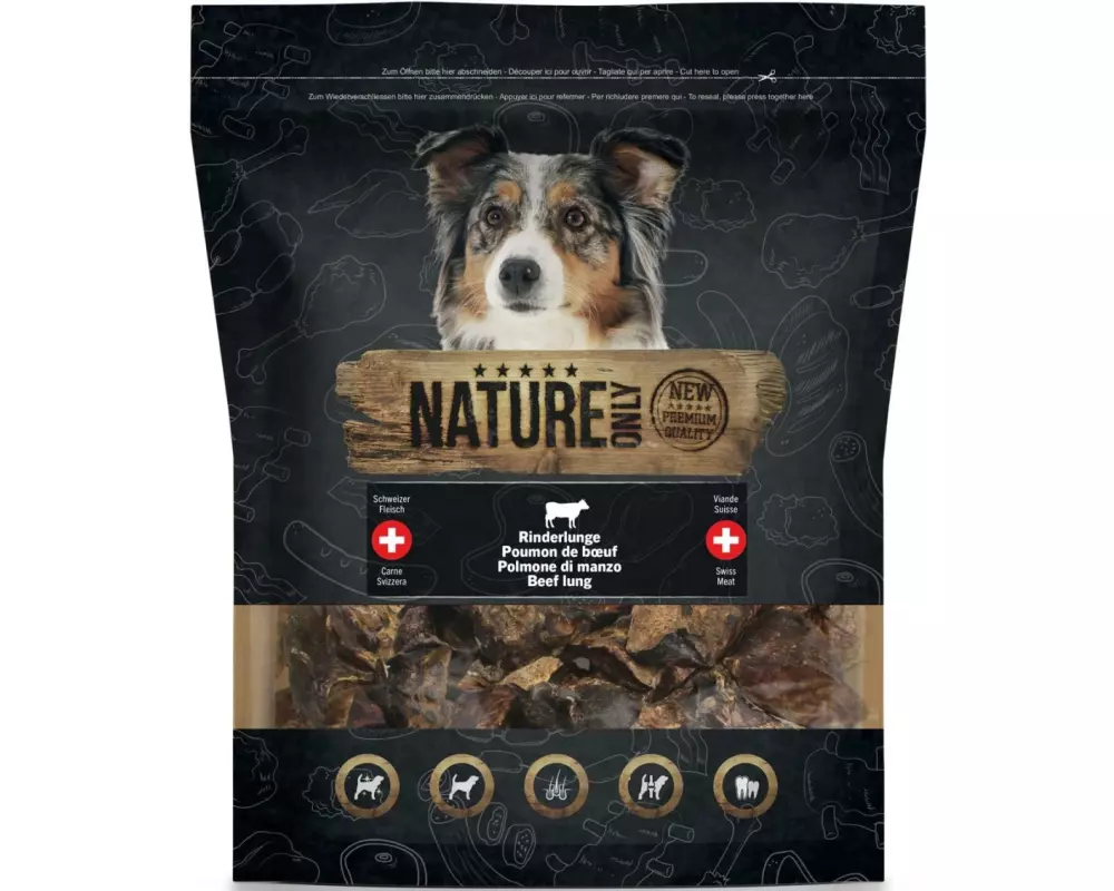 NATUREonly Kausnack Rinderlunge, 175 g