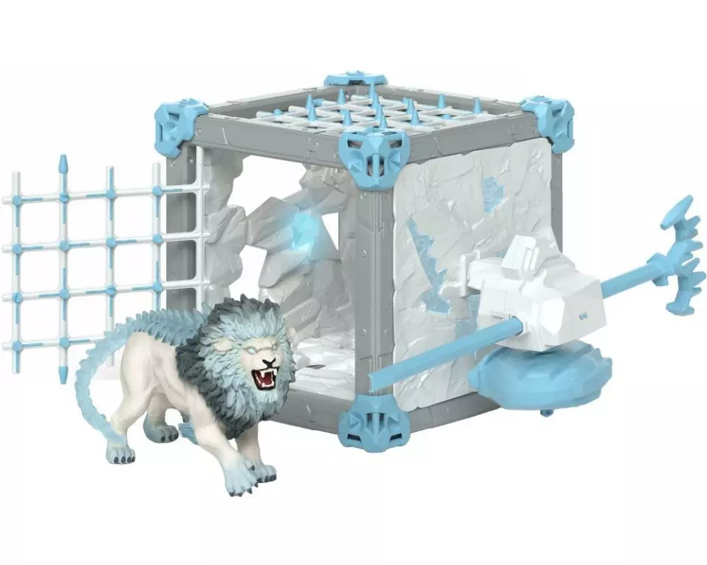Schleich Spielfigurenset BattleCave Eislöwe