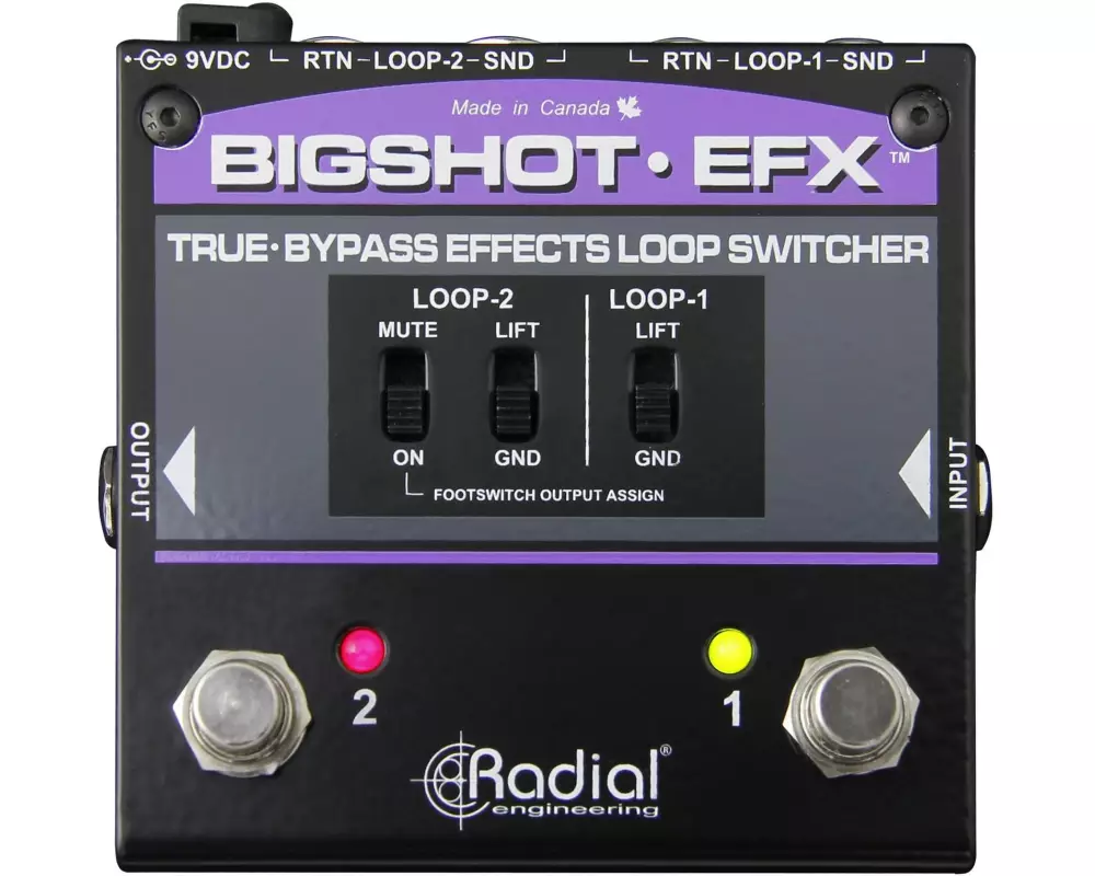 Radial Big Shot EFX REV2 True-Bypass