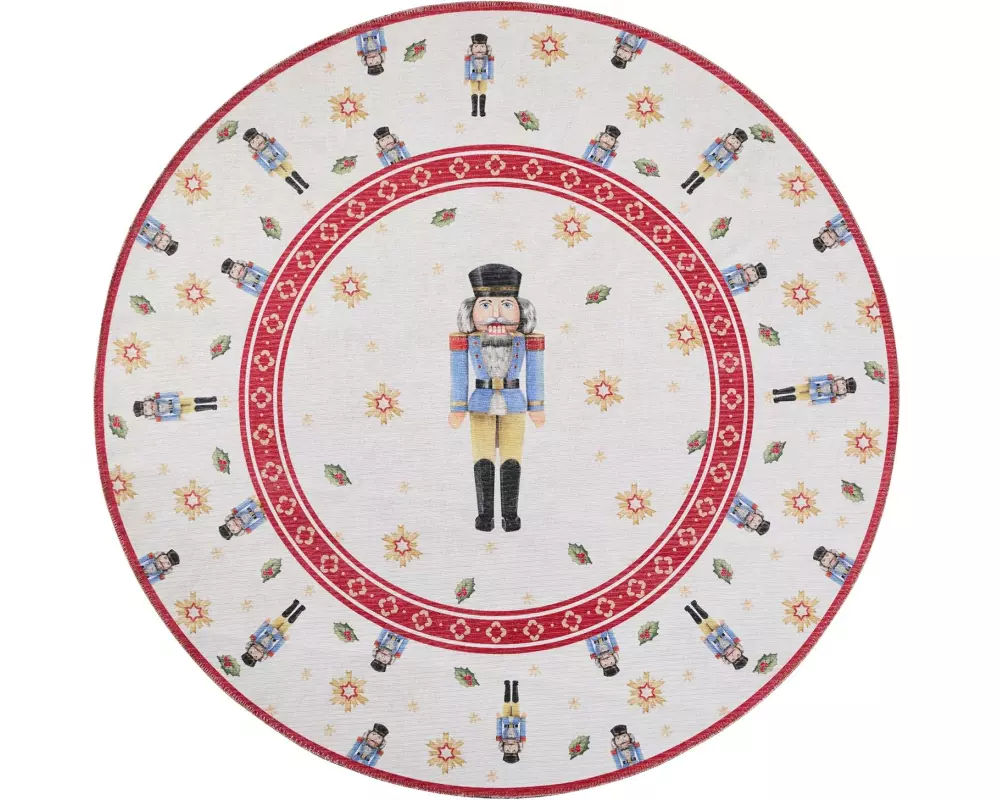 Villeroy & Boch Weihnachtsteppich Nussknacker 160 cm, Rot