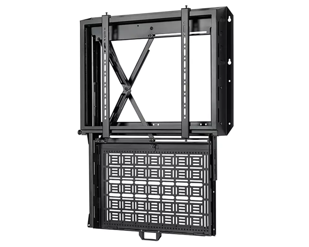 Flat Screen Wall Mount With Pull-down AV Storage Tray (VESA 600 x 400)