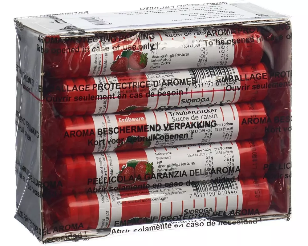 Sinergy Traubenzucker Erdbeere 15 x 40 g