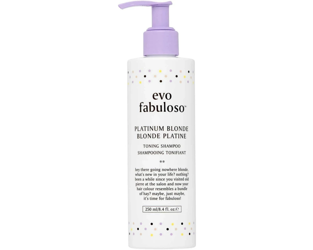 evo Fabuloso Platinum Blonde Toning Shampoo 250 ml