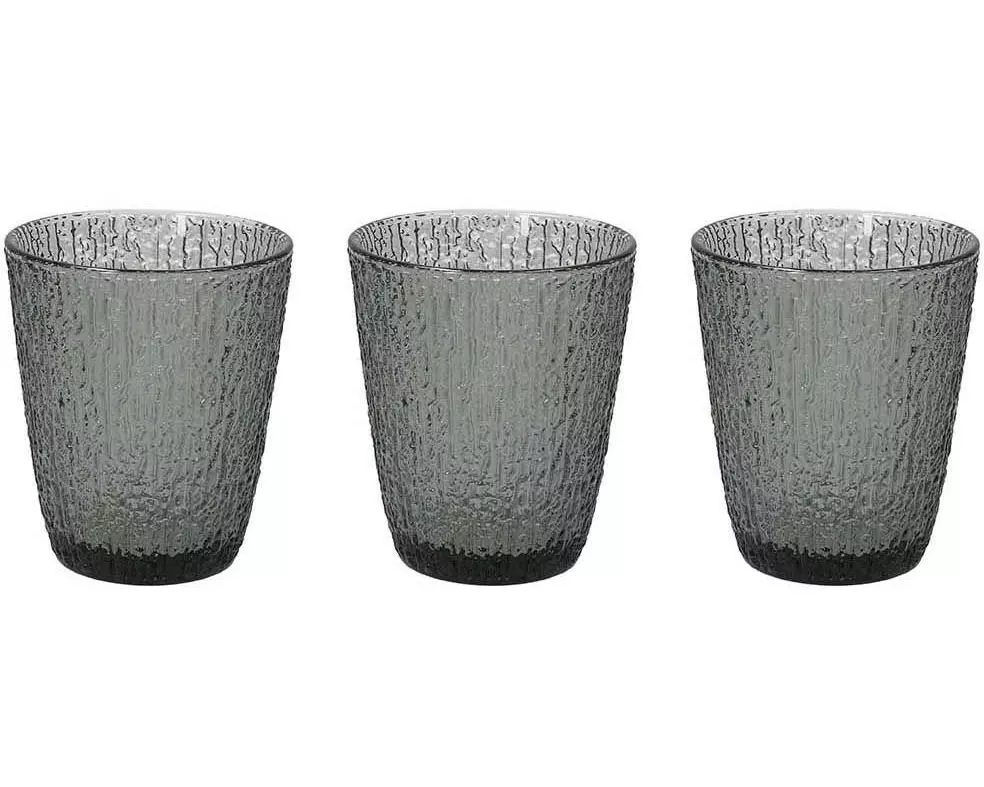 Tognana Tognana Trinkgläser Davor 280 ml, 3 Stück, Grau