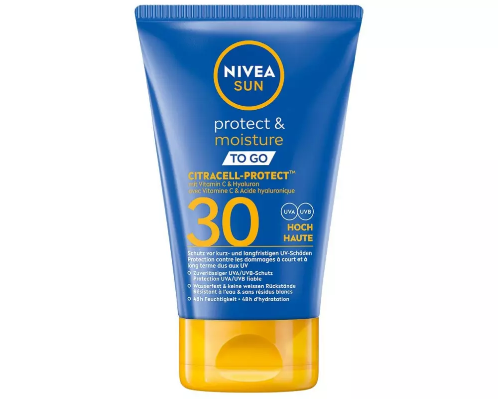 NIVEA SUN Sonnenlotion Sun Protect and Moisture To Go LSF 30 50 ml