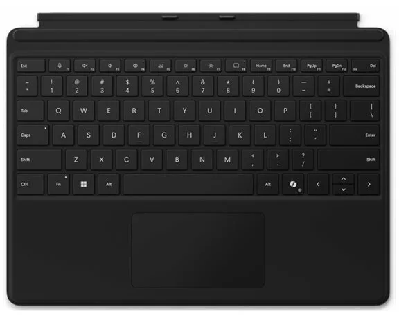 Microsoft Surface Pro 11/10/9/8 Keyboard/Typecover without Slim Pen Storage COMM black Switzerland