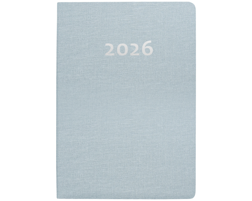 BIELLA Taschenagenda Tell 2026 823201060026U 2T/1S hellblau ML 8.5x12.5cm