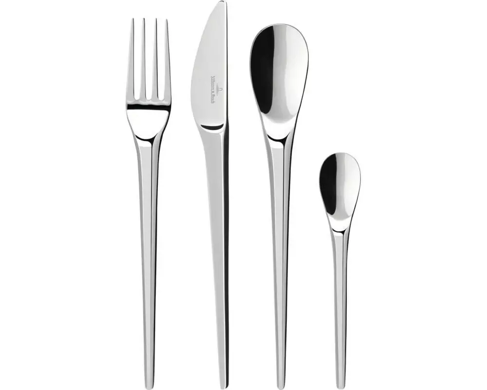 Villeroy & Boch Besteck-Set NewMoon 24-teilig, Silber