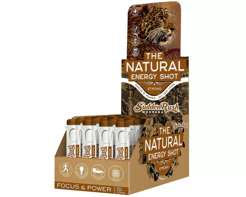 SuddenRush Shot Strong Guarana Natural Energy 24 x 1500 mg