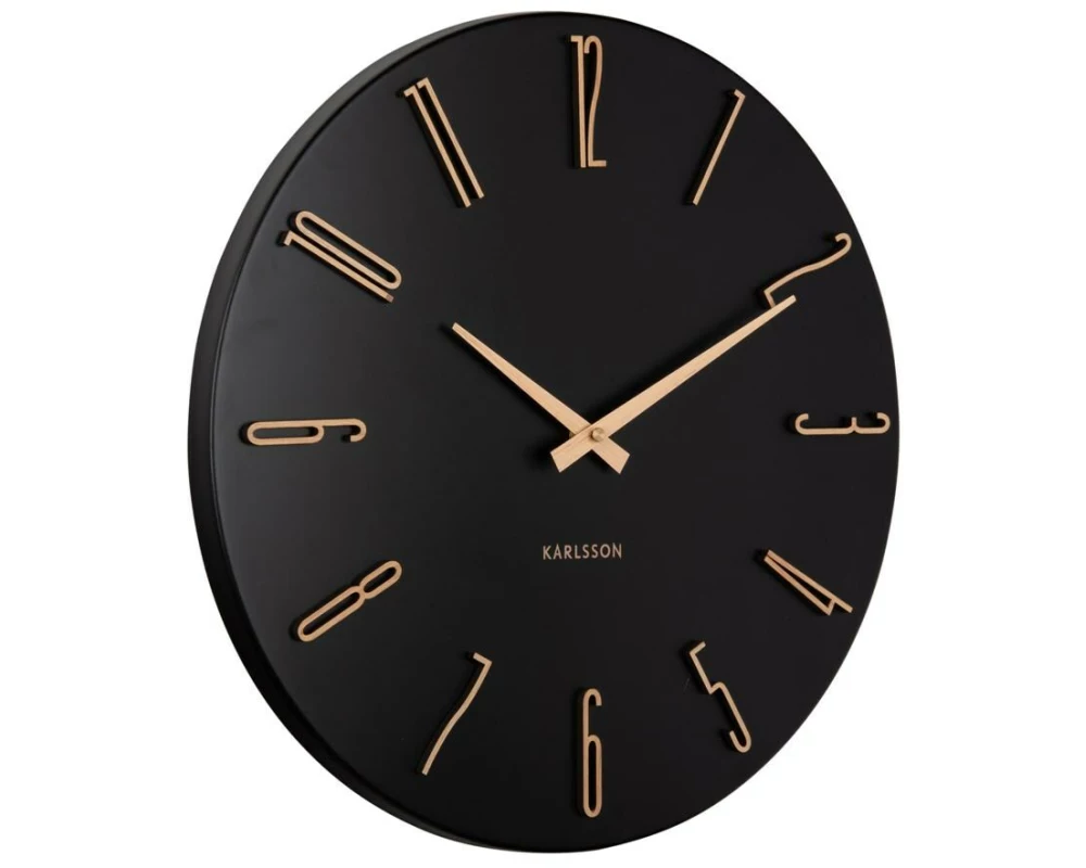 KARLSSON Wanduhr Esmerado 40 cm, Black