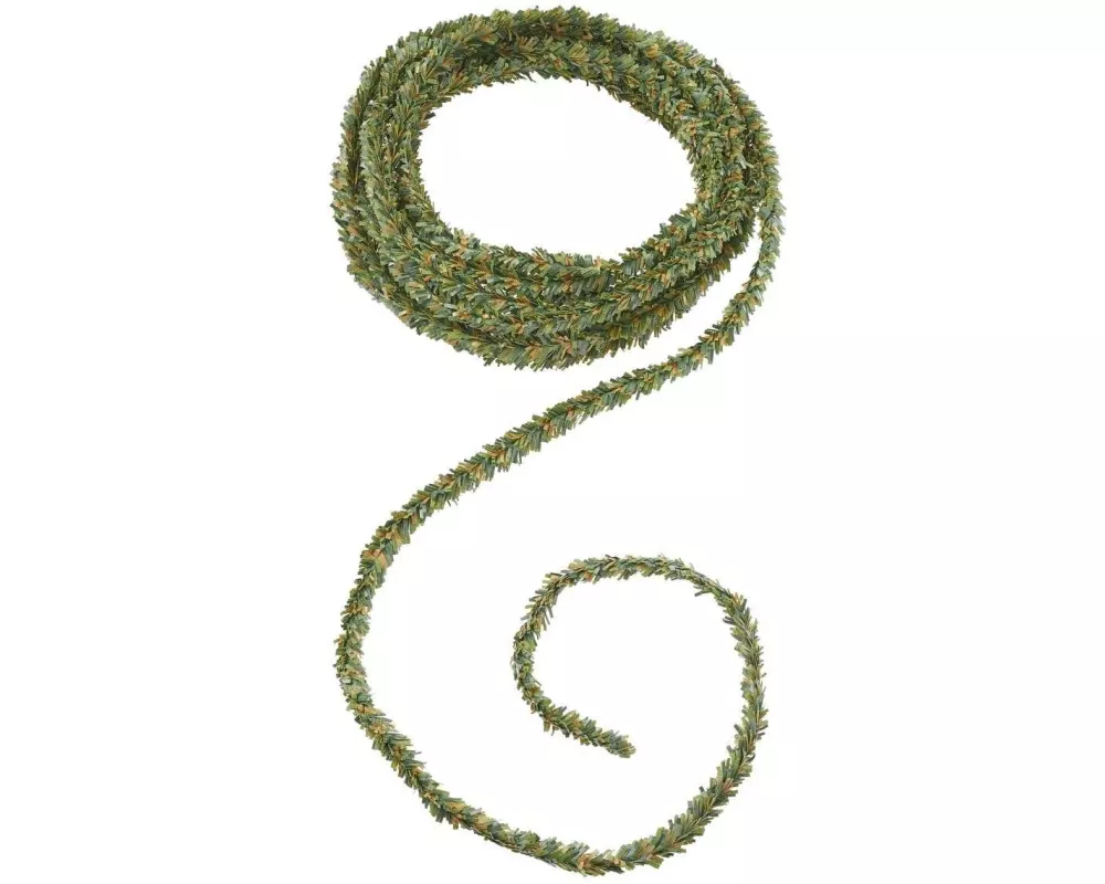 HobbyFun Mini-Utensilien Tannengirlande 3 m, Grün