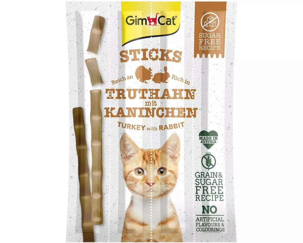 Gimpet Katzen-Snack Sticks Truthahn und Kaninchen 4 Stück