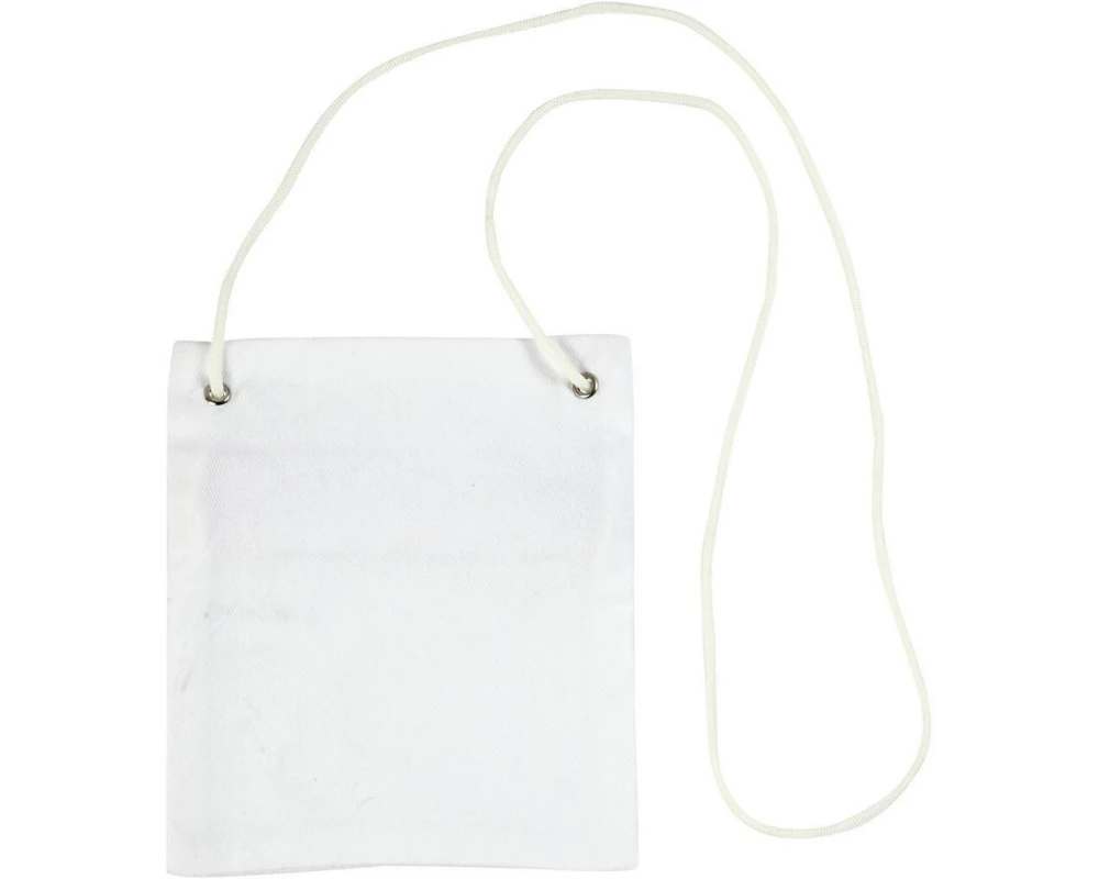 Creativ Company Brustbeutel 13 x 15 cm Baumwolle/Polyester, Weiss