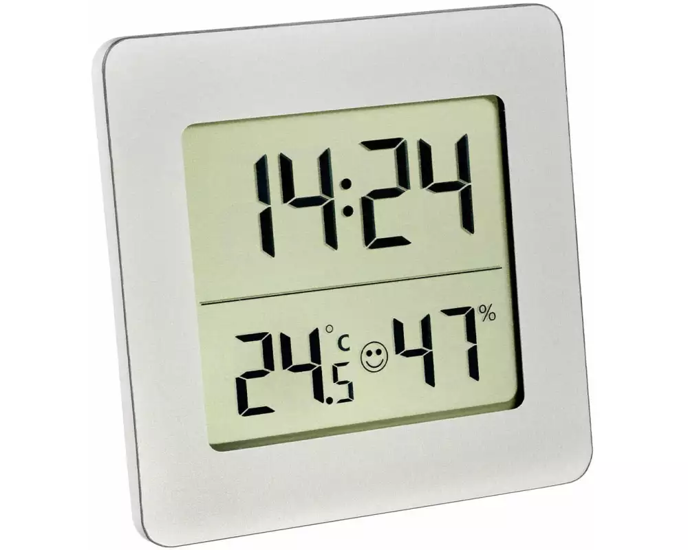 TFA Dostmann Thermo-/Hygrometer Digital Silber