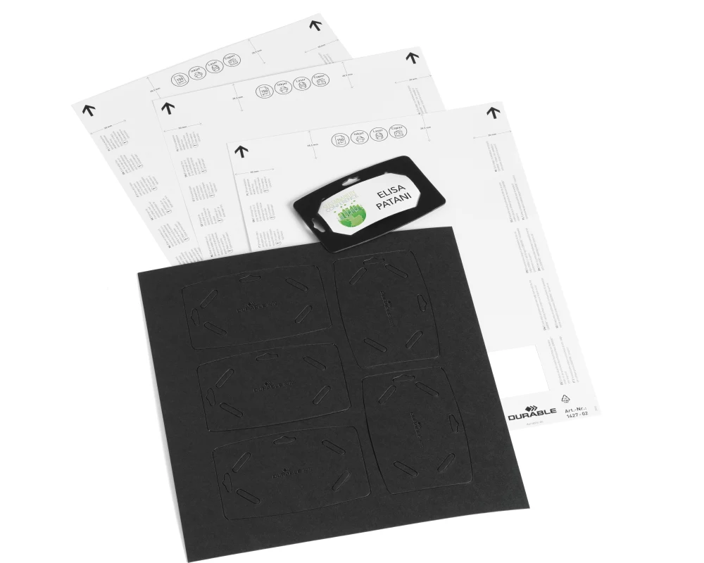 DURABLE Namensschild Recycling-Papier 827201 40x75mm 20 Stück