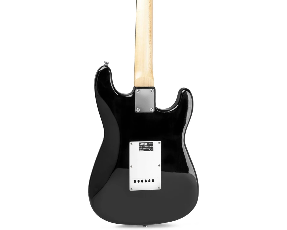 MAX E-Gitarre GigKit LftH Schwarz